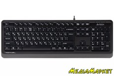 FK10 (Grey)  A4Tech FK10 (Grey) Fstyler Sleek MMedia Comfort, USB, Black+Grey, (US+Ukrainian+Russian)